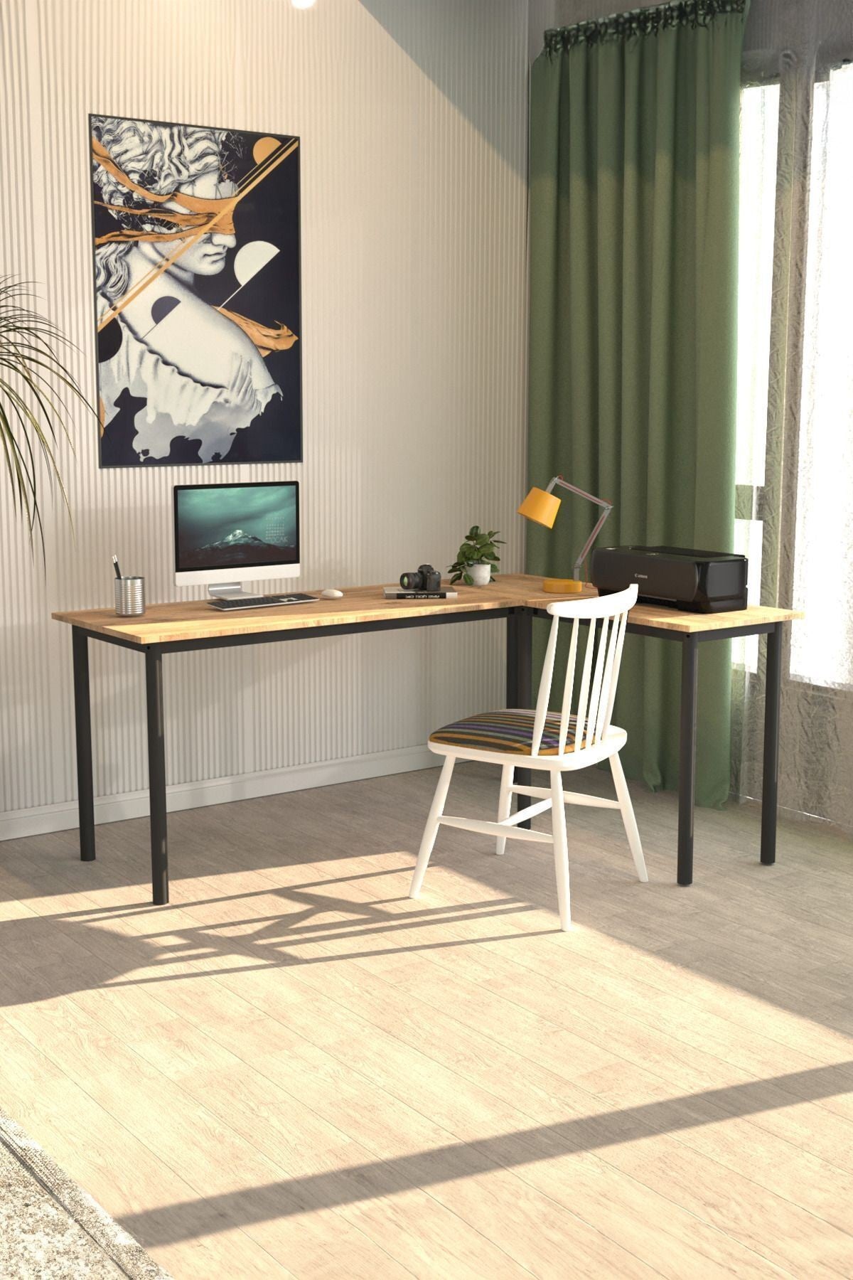 Viva L Desk by Politano
