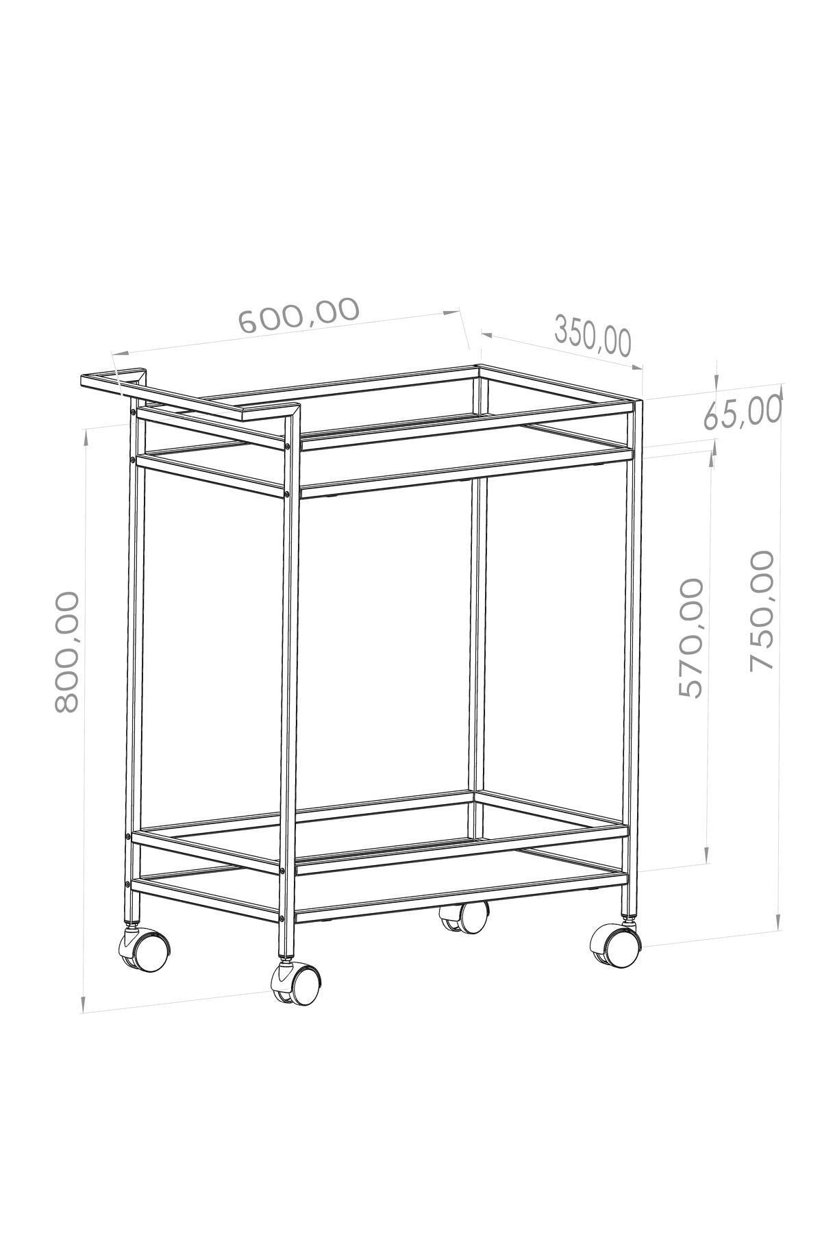 Vortex Kitchen Cart