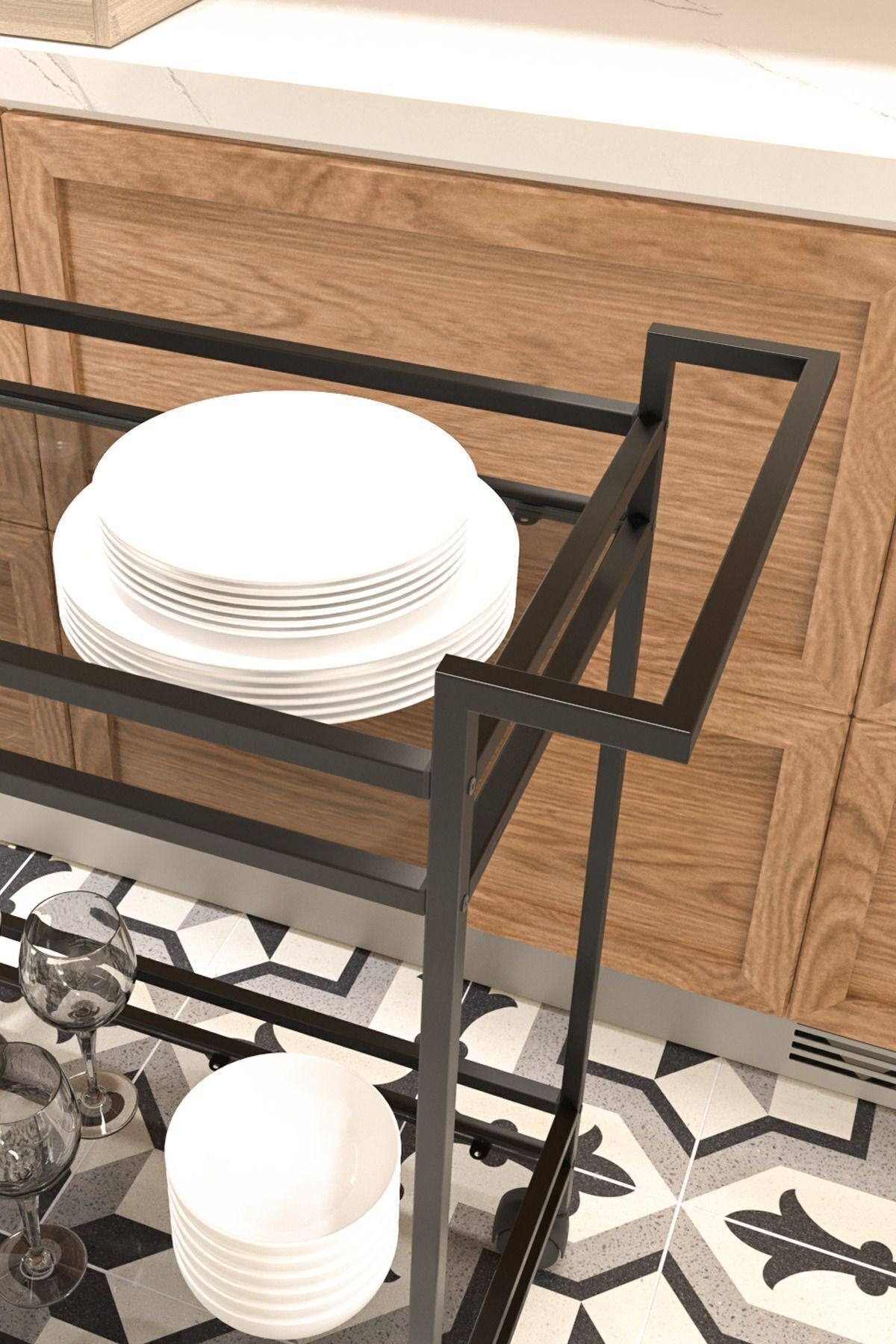 Vortex Kitchen Cart